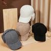Autumn and Winter New Plus Size Warm Lamb Wool Ear Protection Baseball Cap Men's and Women's Cold-proof Plush Cap