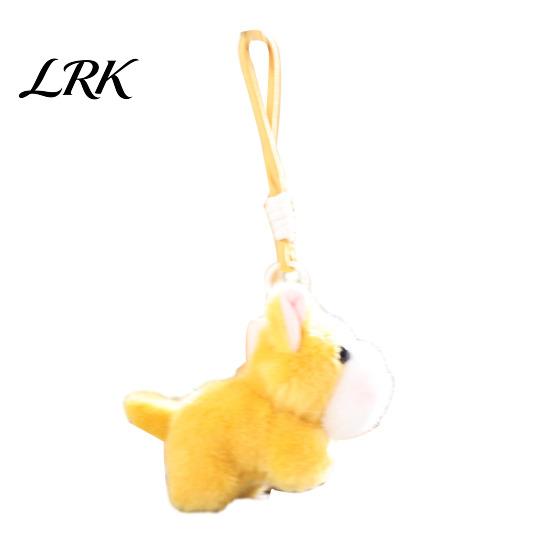 Stylish Bag Accessory Cute Dog Plush Keychain, Small Stuffed Animal Pendant for Backpack Mini Keychain Purse, Soft Puppy Key Ring Charm, Gift Lovers