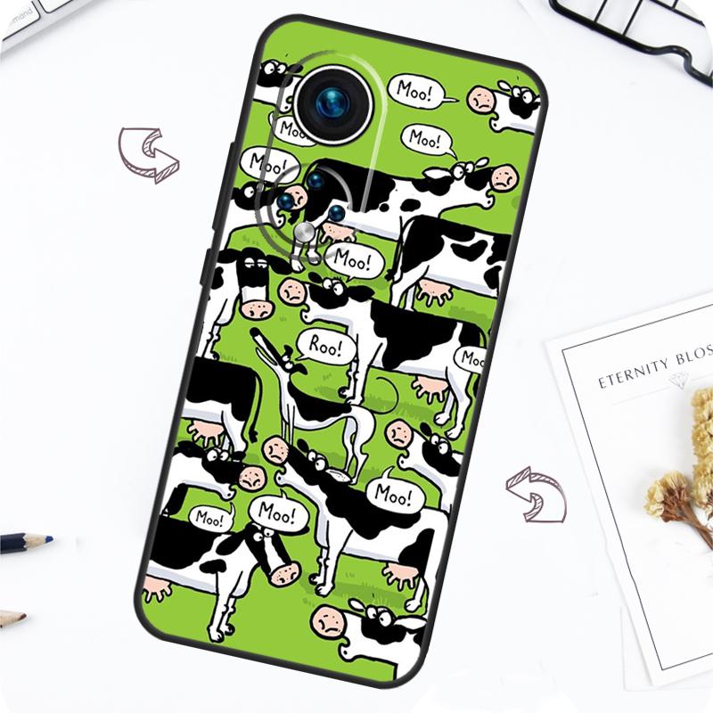 Cartoon Cute Cow Spots Case For Honor Magic 7 5 6 Lite Honor 200 Pro X8b X9a X8a X8 X9 X9c X9b 50 70 90 Lite Cover