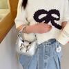 Kids Girls Cute Handbag Portable Bow Crossbody Bag
