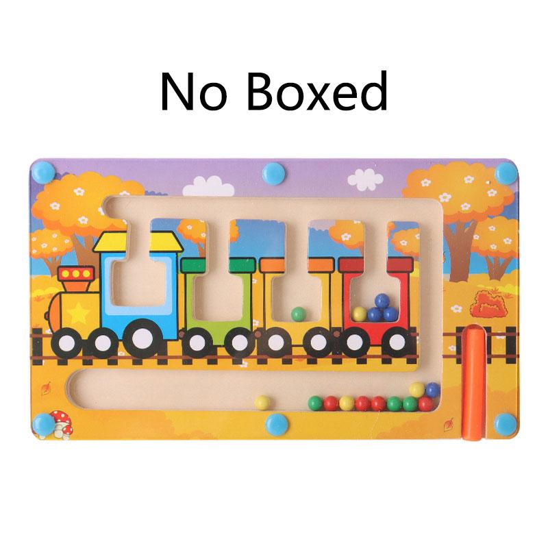 Магнитный лабиринт Сортировка цветов Монтессори Игрушки для детей Раннее образование Управление ручкой Игра на логическое мышление Доска-лабиринт с животными