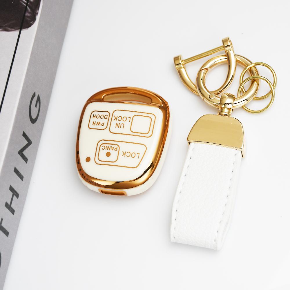 Shell For Toyota RAV4 Prado Previa Avensis Camry Corolla Cruiser 2/3 Buttons TPU Car Remote Key Cover Case for Lexus LX LS RX SC