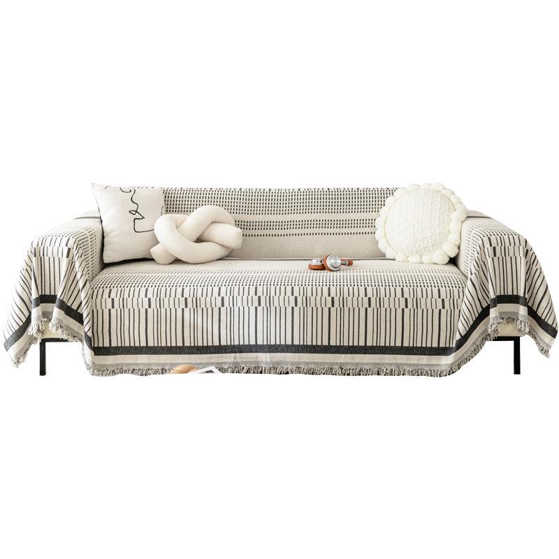 Four Seasons Universal Sofa Towel Non-Slip Simple Sofa Cushion Cover Cloth Living Room Dustproof Sofa Cover Towel Ins Style All-Inclusive