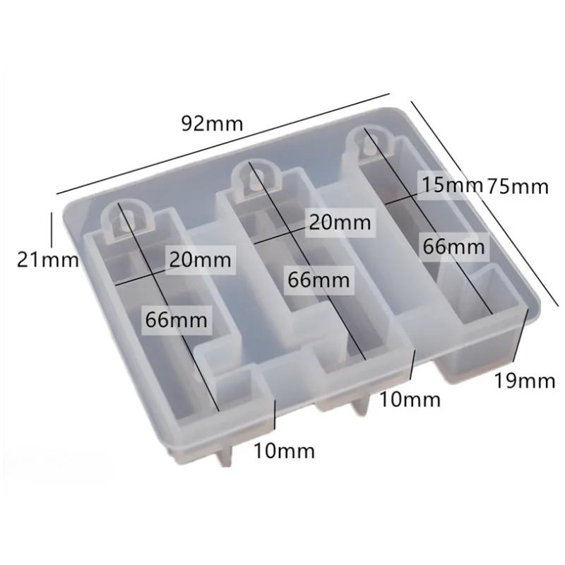 Portable Holder Silicone Mirror Mold Diy Epoxy Resin Ab Glue Mobile Phone Holder Keychain