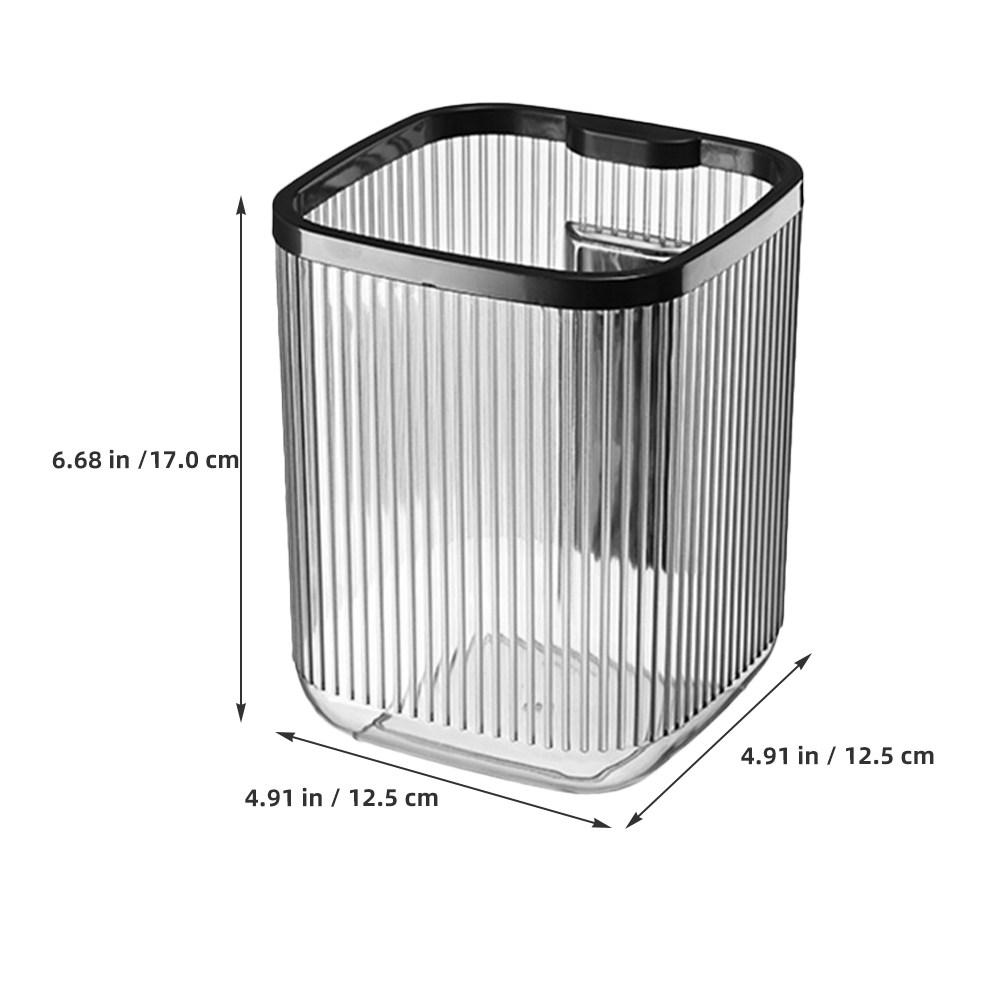 

Mini Desktop Trash Can 1.5L Small Waste Bin For Office Home Bathroom Tabletop Garbage Container Plastic Organizer