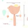 2024 Wooden Baby Rattle Toy - Creative Cartoon Beech Wood Design, Multi-Style Soothing Toy