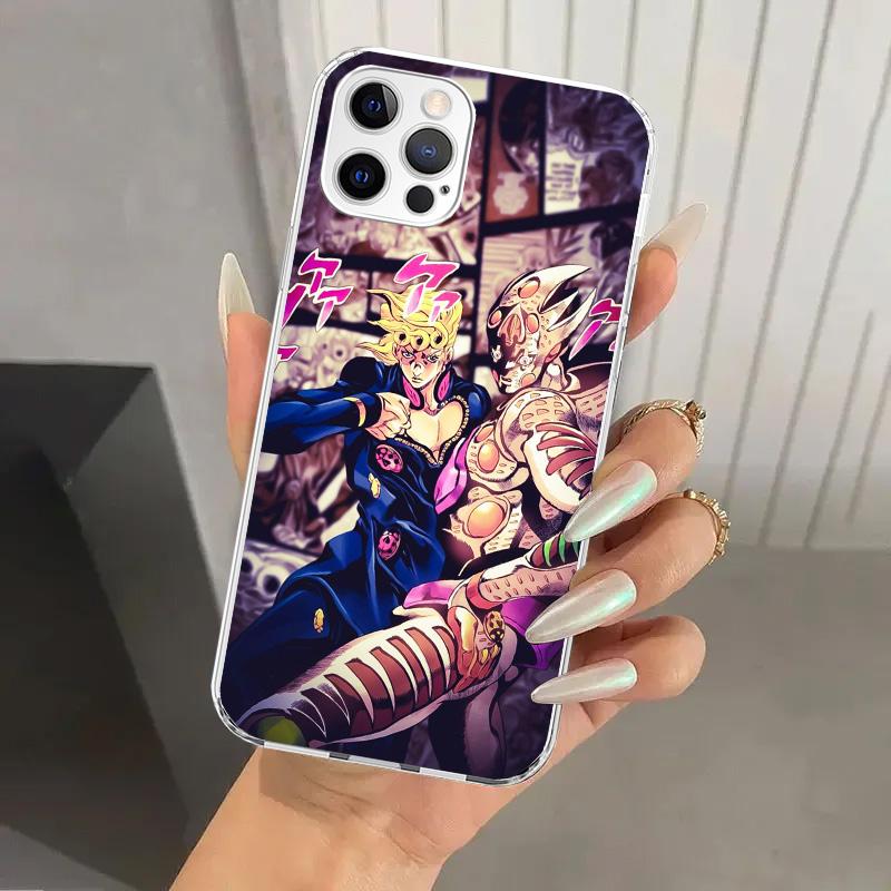 JoJo Bizarre Adventure Golden Wind Phone Case for Iphone 17 Air 16 15 Plus 14 13 Mini 12 11 Pro Max 16E 7 8 SE 2020 Soft Funda P