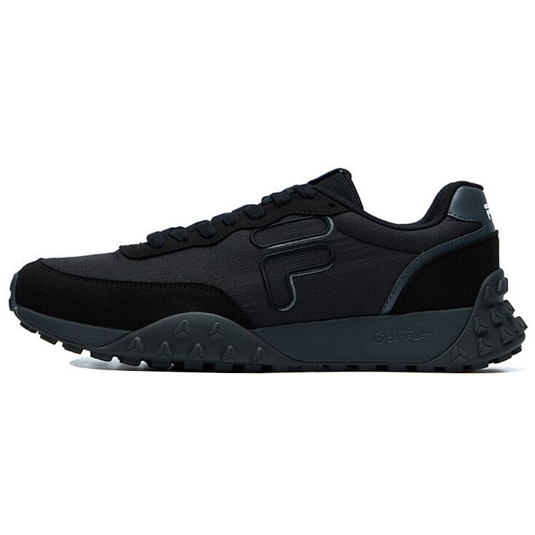 Fila Pacer Ткань Синтетическая кожа Удобные Низкие Повседневные Кроссовки Мужские кроссовки Черный F12M124154FBK
