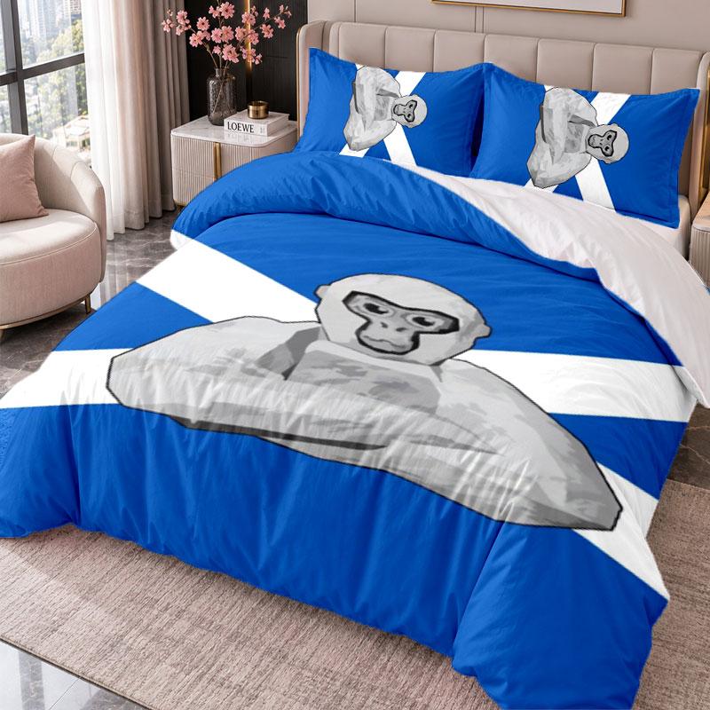 Gorilla Tag Cartoon 3Pcs Bedding Set Duvet Cover With Two Pillowcases For Bedroom Home Decoration