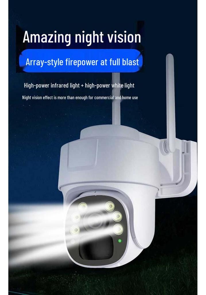 V380 Wireless Outdoor Solar 4G Home Camera with HD Night Vision & Smart Low Power Monitor