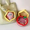 1 Piece Mini Storage Organizer Bag Apple Star Plush Itabag Cute Coin Purse Pouch Keychain Wallet Transparent Toy