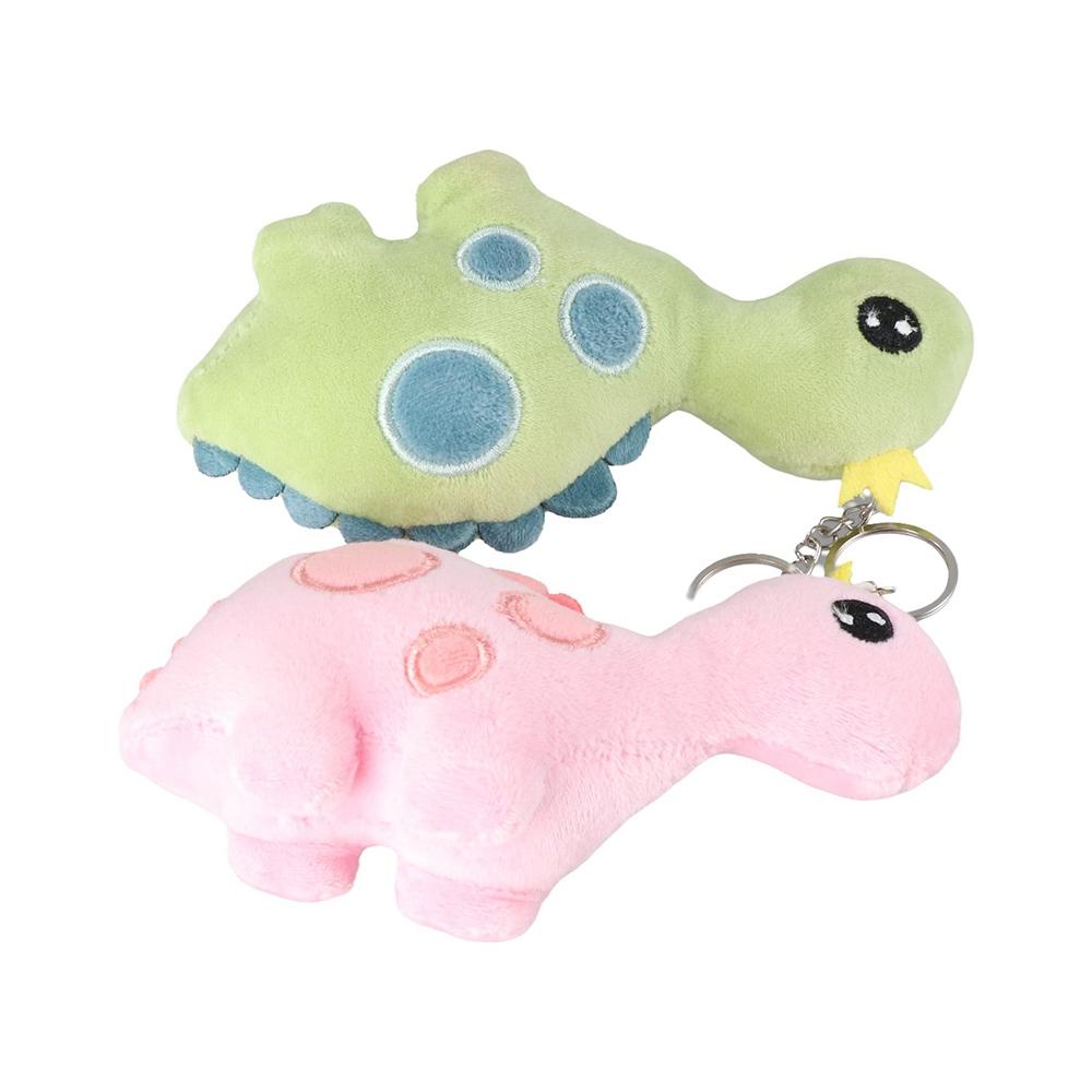 Cute Keychain Cartoon Keyring Animal Dolls Dragon Doll Dinosaur Plush Toy Plush Pendant Stuffed Toy