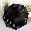 1pc Harry Potter, Goblet of Fire Automatic Folding Umbrella - Compact 8-Rib Design, Durable Plastic & Iron1432L