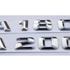 ABS 3D chrome lettering for car, rear trunk emblem,  stickers for Mercedes Benz A180, A200, A260, W176, W177
