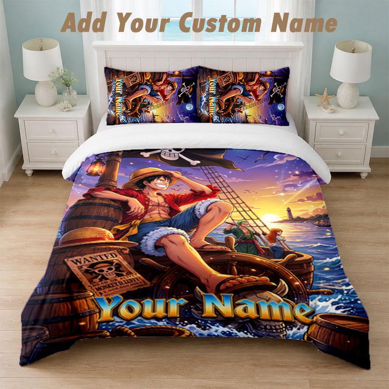 Bedding Set 1 Duvet Cover 2 Pillowcases One Piece Print Soft Bed Linen Bedroom Decor