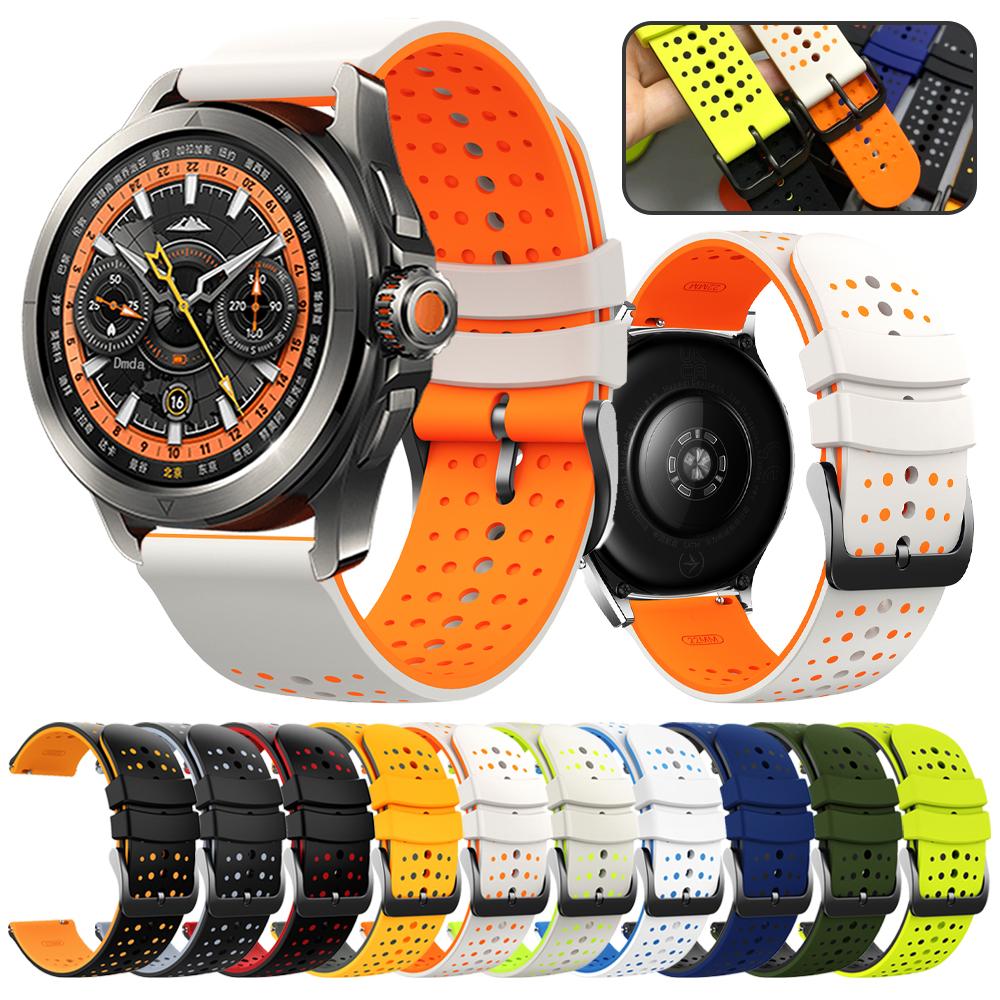 22mm Silicone Sports Strap For Xiaomi Watch Color 2 S1 Pro S2 S3 S4 Sport Mi Watch Band For REDMI Watch 5 Lite/Active Bracelet