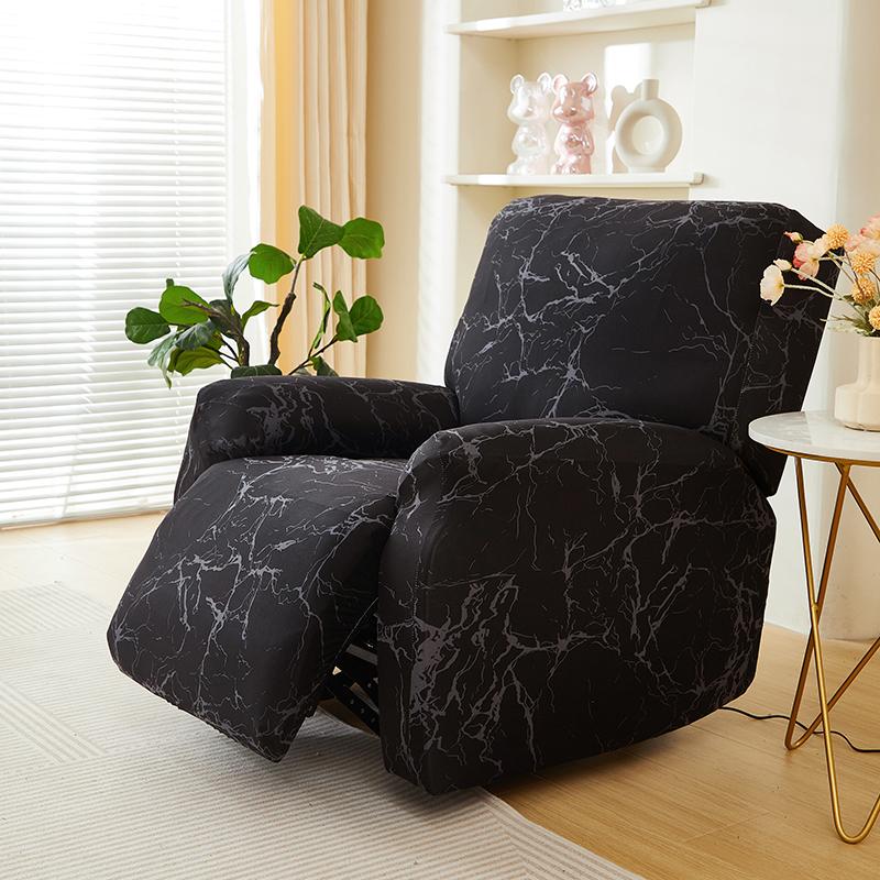 Recliner Chair Covers 4-Pieces Flexible Reclining Chair Protector Gentle Reclining Chair Furniture Cover Sofa Shield With Flexible Bottom