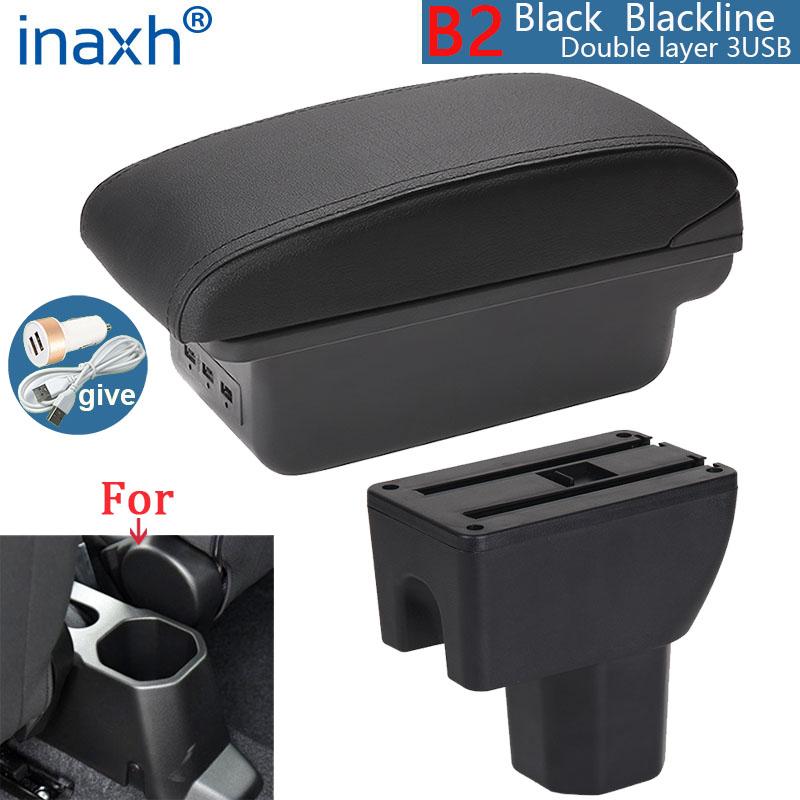 For Suzuki IGNIS Armrest Retrofit Parts Interior Details Storage Box Simple Installation Car Armrest Box Car Accessories USB