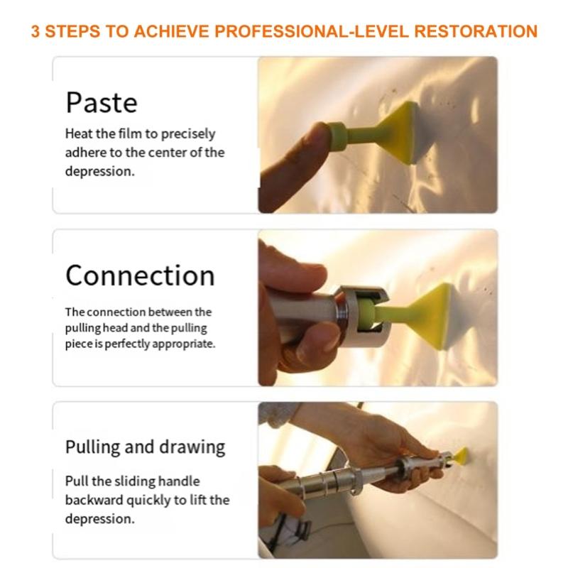 Professional Car Dents Repair Tool Universal Pit Remover Auto Body Dents Repair Puller Foldable Dents Repair Hammer