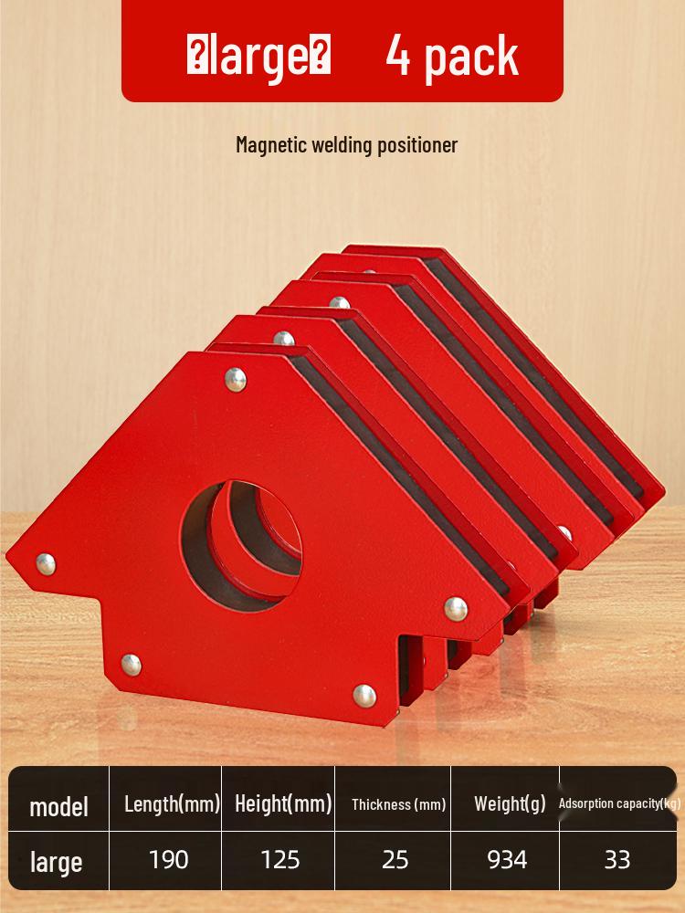 90° Magnetic Welding Positioning Tool & Triangle Ruler
