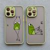 Cartoon Cute Frog Dance Phone Case For iPhone 11 13 12 14 Pro Max 16 15 Pro Max Case Funda iPhone XR XS X 7 8 Plus SE Back Cover