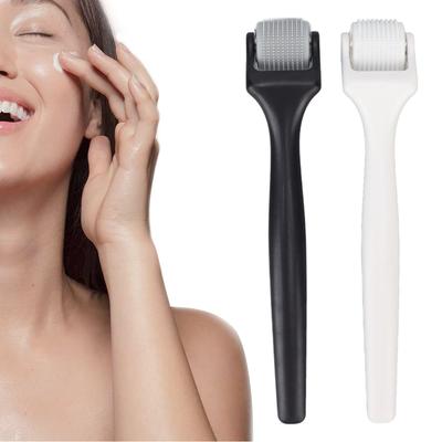 2pcs Face Massage Roller Promote Blood Circulation Remove Wrinkles Skin Lifting Tightening Roller(Black White )