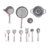 Mini 10/11PCS 1:12 Scale Playing House Food Toys Miniature Cookware Dinnerware Model Dollhouse Kitchen Doll Accessories