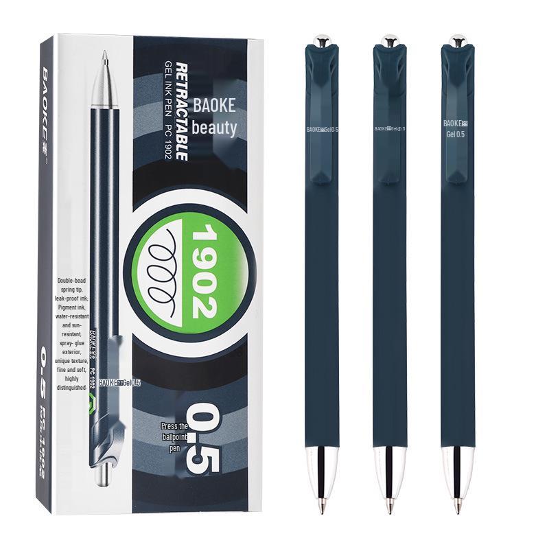 Bao Ke PC1902 Black Gel Pen 0.5mm for Students & Office Use 0.5mm