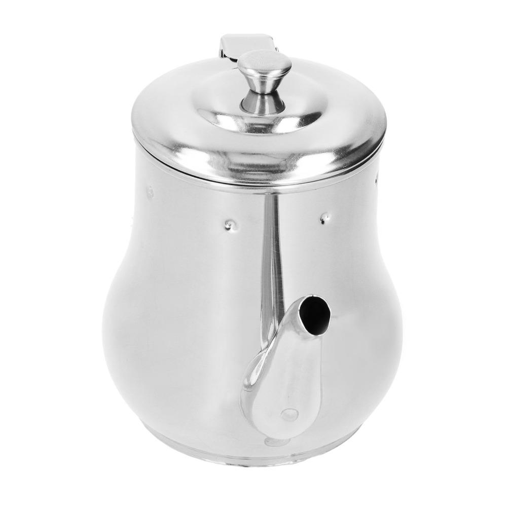 Durable Teapot with Filter Rusty Proof Oil Strainer Pot Modern Small Teapot Loose Leaf Tea
