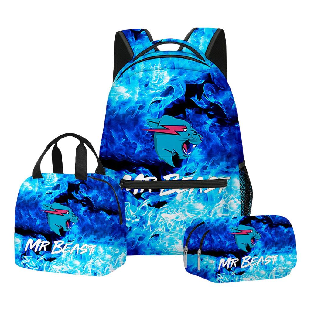 Anime Peripheral Casual Backpack Student Backpack, Back-to-school  Gift, School Bag, Lunch Bag, Pencil Bag Three-piece Set