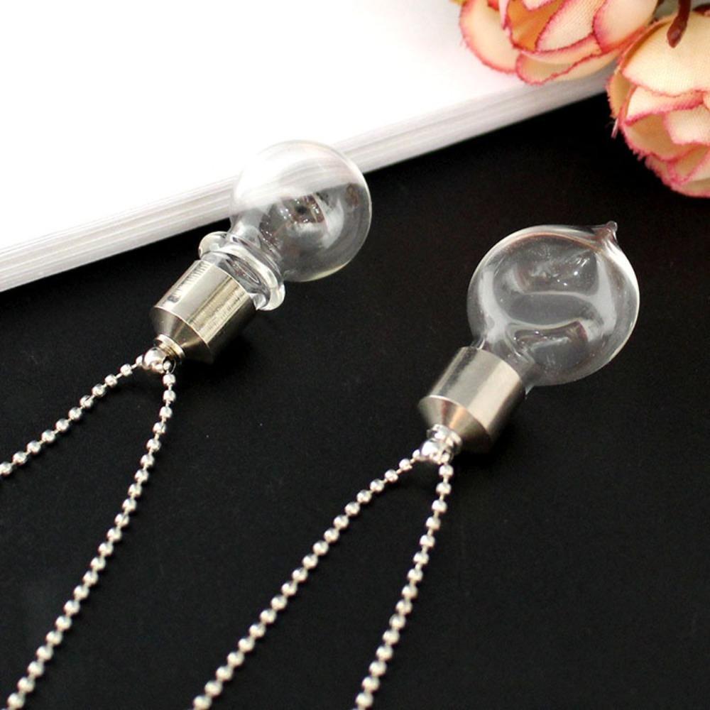 Urn Jewelry Vial Necklace Fillable Glass Bottles Necklaces Portable Wishing Jars Necklace