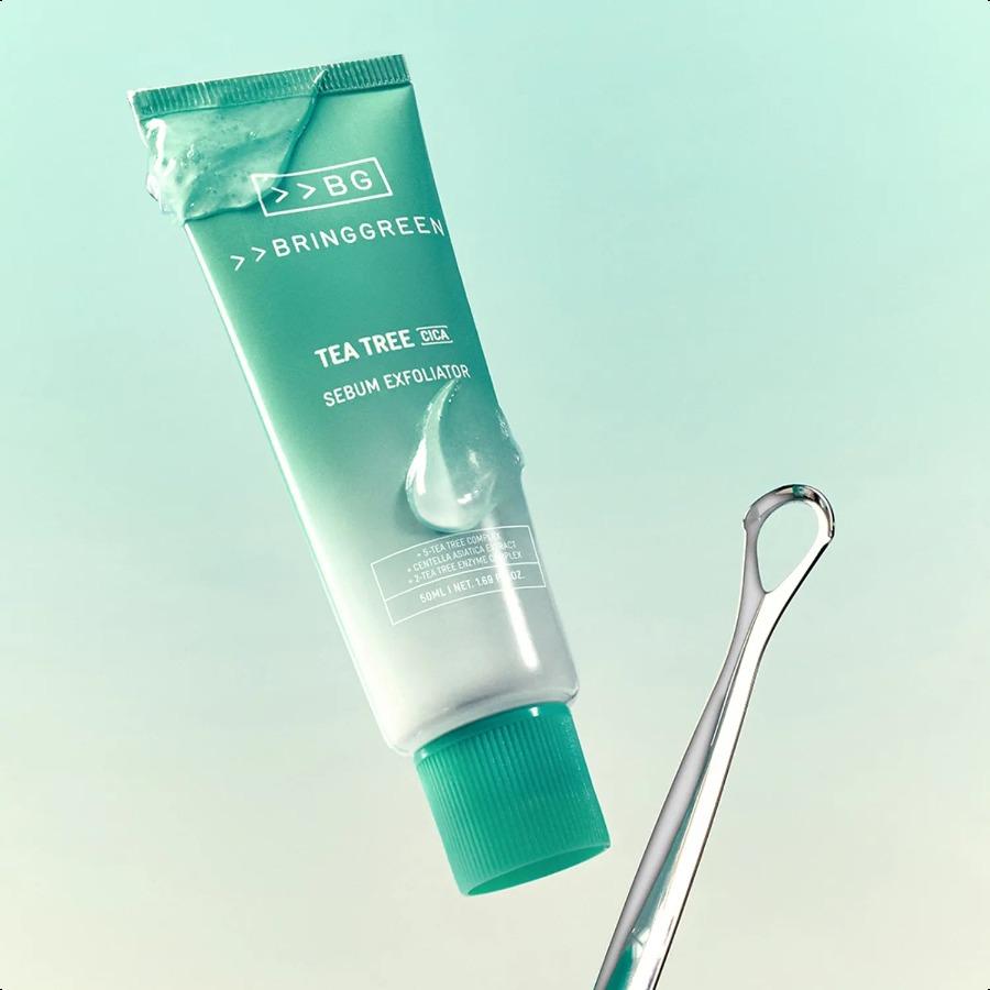 BRINGGREEN Tea Tree Cica Sebum Cleansing Gel 50ml Set (+Sebum Cleaner)
