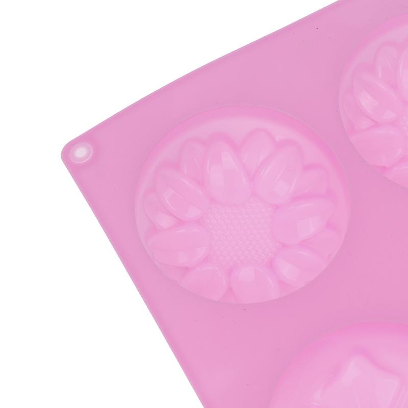 Silikonowa forma 3D z 6 wgłębieniami, 3 różne kształty kwiatów, do DIY, Fondant, Ciasta, Wyrabiania Mydła, Świec, Ciasta, Czekolady, Forma do Pieczenia