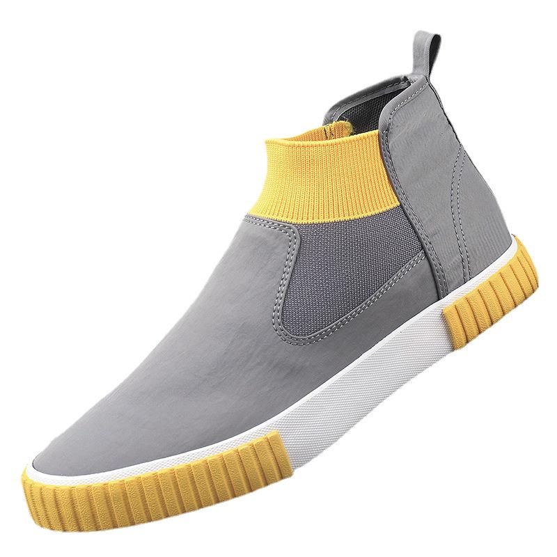 Men's Spring Canvas Slip-On High-Top Casual Shoes