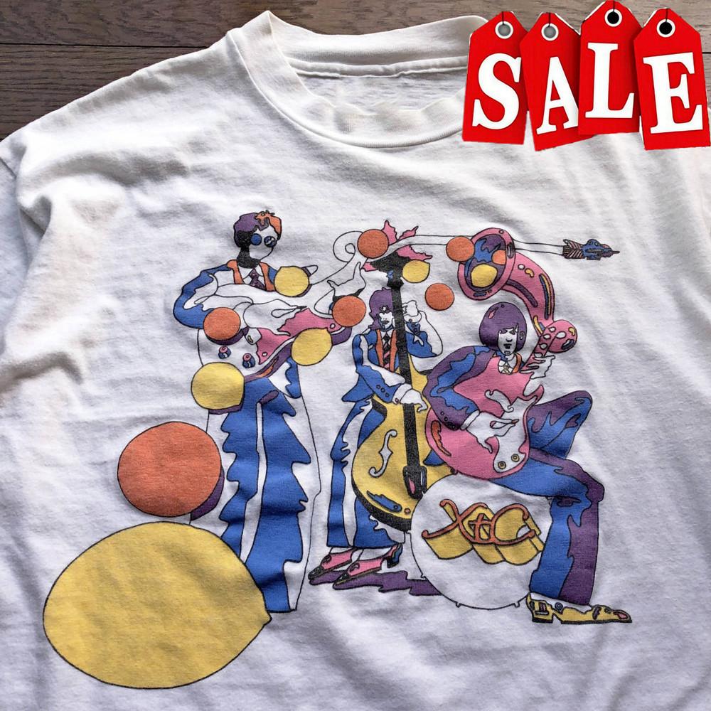 Vtg XTC Band Oranges And Lemons Cotton White T Shirt For men TR202 Unisex T-Shirt S