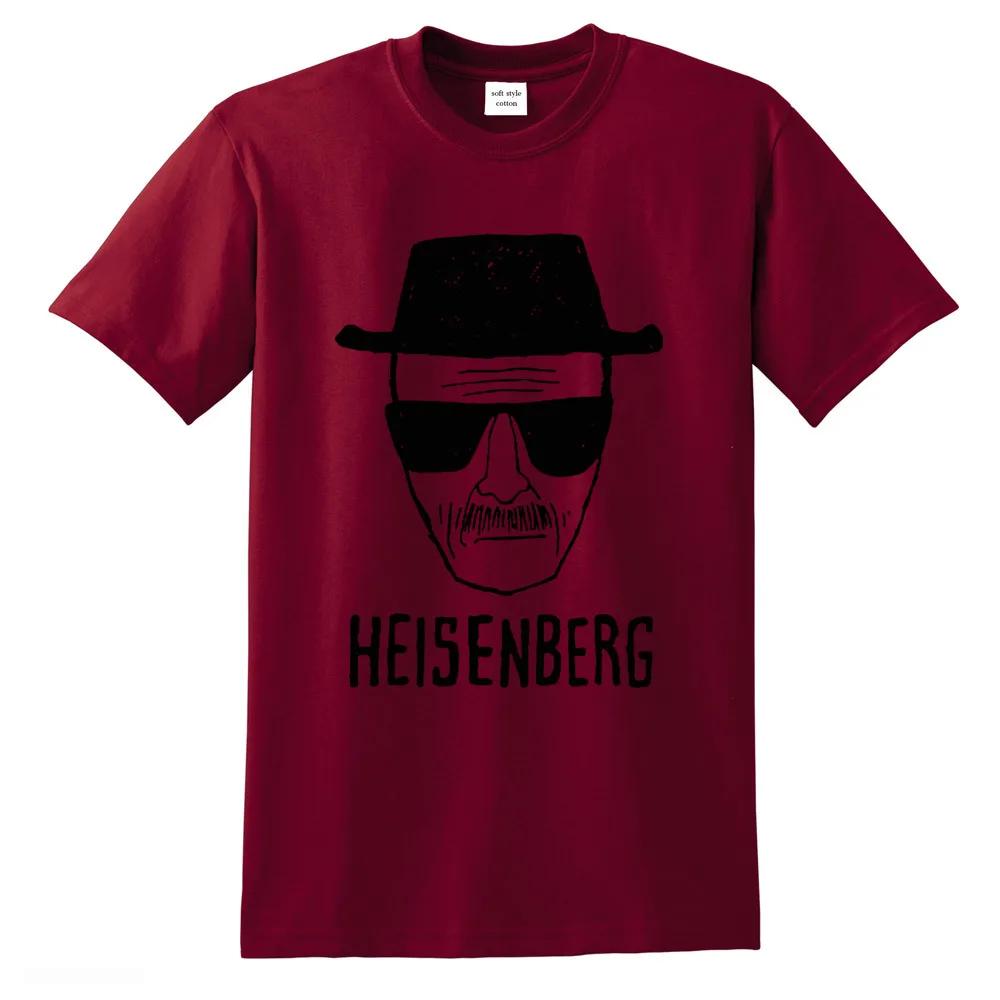Tricou cool pentru bărbați Haine Breaking Bad Calitate superioară 100% bumbac larg Tricou imprimat Heisenberg casual pentru bărbați