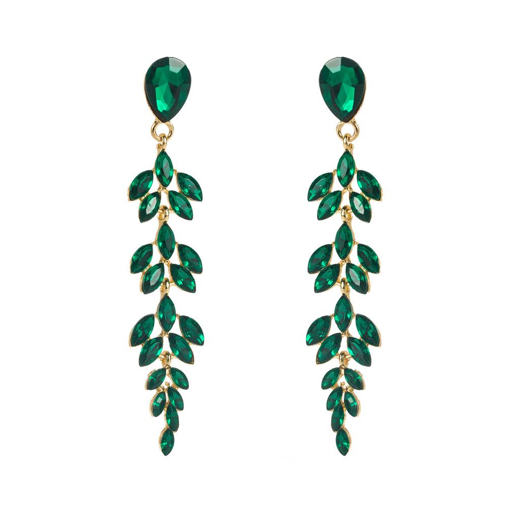 Fashionable, Luxurious, Versatile Long-style Wheat-shaped Earrings with A Sweet and Elegant Touch, Belonging To The Niche Category.