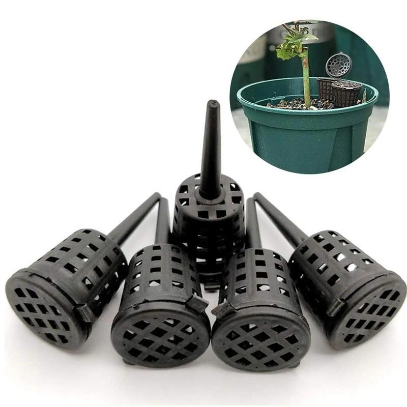 10 Pieces Fertilizer Basket Nutrition Cup Small Bonsai Fertilizer Box with Lid for Plant Gardening Offices Courtyards Balconies