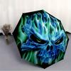 1pc Ghostly Skull Automatic Open/close Folding Umbrella, Compact Portable Travel Umbrella, Perfect Birthday/Christmas, Cute Umbrella, Durabl