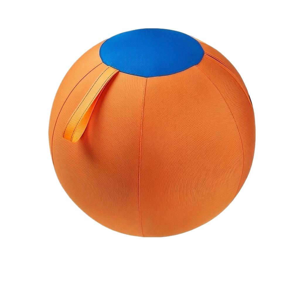Herding Ball For Dogs – Orange & Blue Dog Ball For Large Dogs, Dog-Visible Colors, Oxford Fabric, Non-Chew Interactive Dog Toy For Outdoor Training