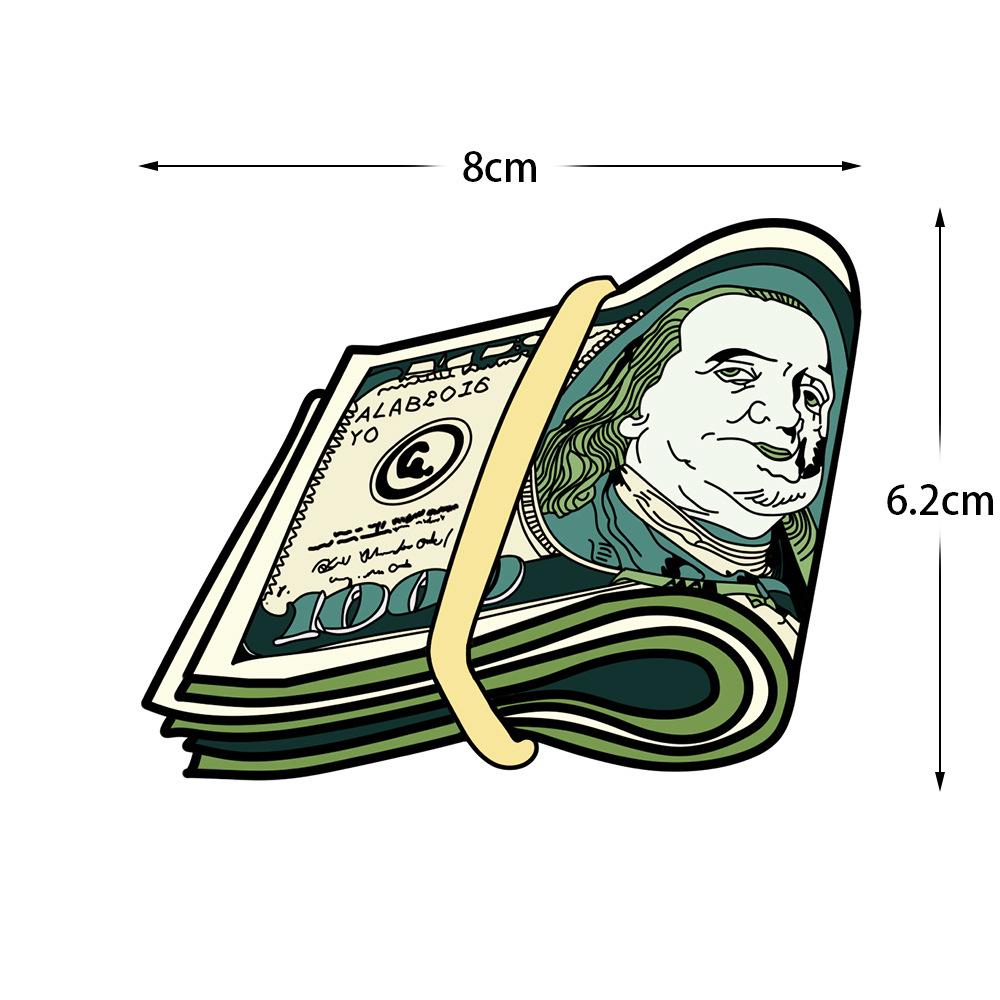

JDM Автомобильная и мотоциклетная светоотражающая пародийная наклейка с долларом - Смешная наклейка для маскировки царапин