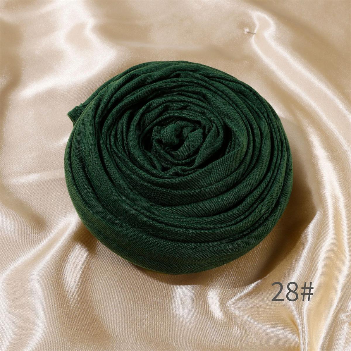 

Malay modal head wrap convenient scarf monochrome mercerized cotton jersey headscarf soft shawl fashionable long scarf One Size