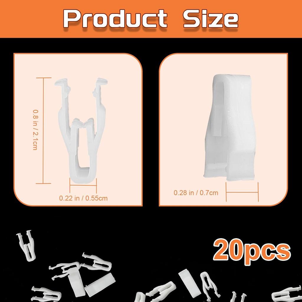 20PCS Switch Bezel Clip, Nylon Speaker Cover Clip Compatible with Scion iM Toyota Corolla 4Runner Camry Highlander Lexus GS350 GS450h LS460