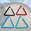 New Color-expanding Triangular Rubber Paint Texture Personalized Earrings for Women