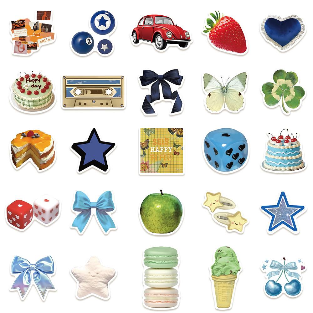 

50-Piece Kids Cute Graffiti & Animal Stickers - Decorative Decals for Water Bottles, Luggage, Notebooks & Phone Cases