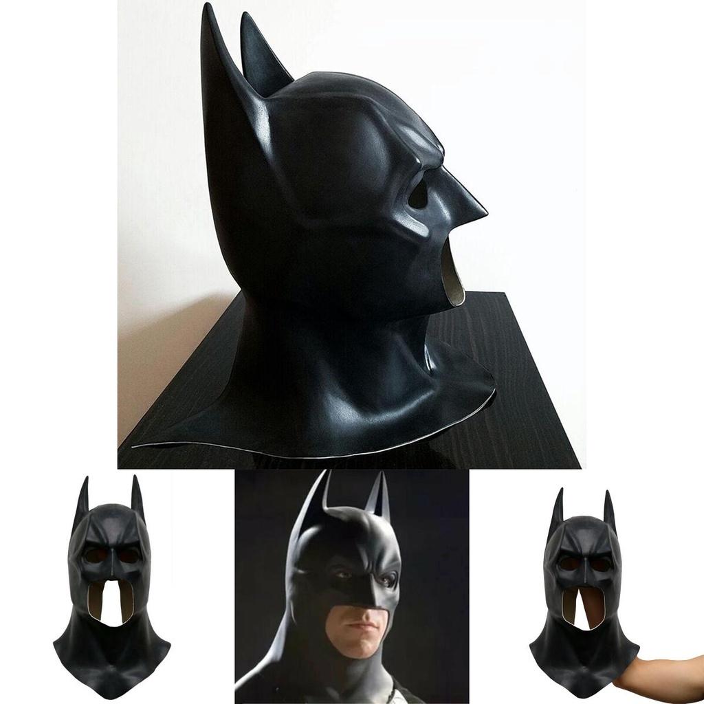 Ultimat Batman Helmask med Huva För Vuxen Cosplay The Dark Knight Rises Halloween Rekvisita