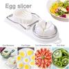 Egg Slicer For Hard Boiled Eggs, Multipurpose Boiled Egg Slicers Cutter, Stainless Steel Wire With 2 Slicing Styles