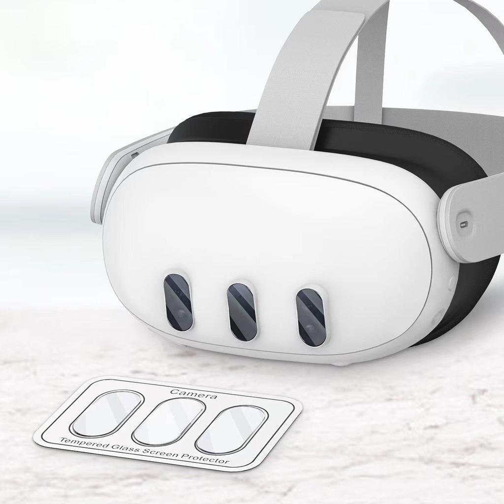 1Pair Glass Clear Lens Protector Film for Meta Quest 3 VR,Waterproof Anti-fingerprint Anti Scratch
