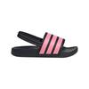 Adidas Adilette Estrap Fashion Comfortable Trendy Minimalist Low Top Kids Sandals Kids Sandals Black Pink JR5330