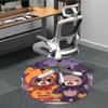 1pc Pumpkin Bear Office Round Area Rug, Under Office Chairs Bedroom Living Room Home Decor, Room Deco, Available in Various Sizes
